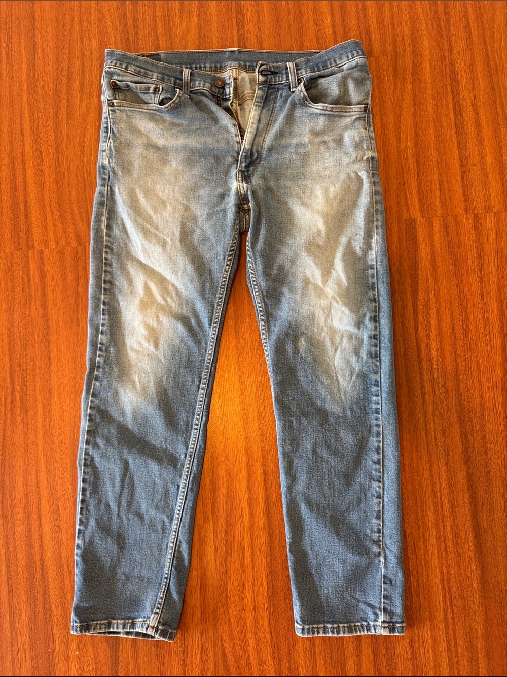 Levi's 505 Light Blue Washed Jeans 36 x 32